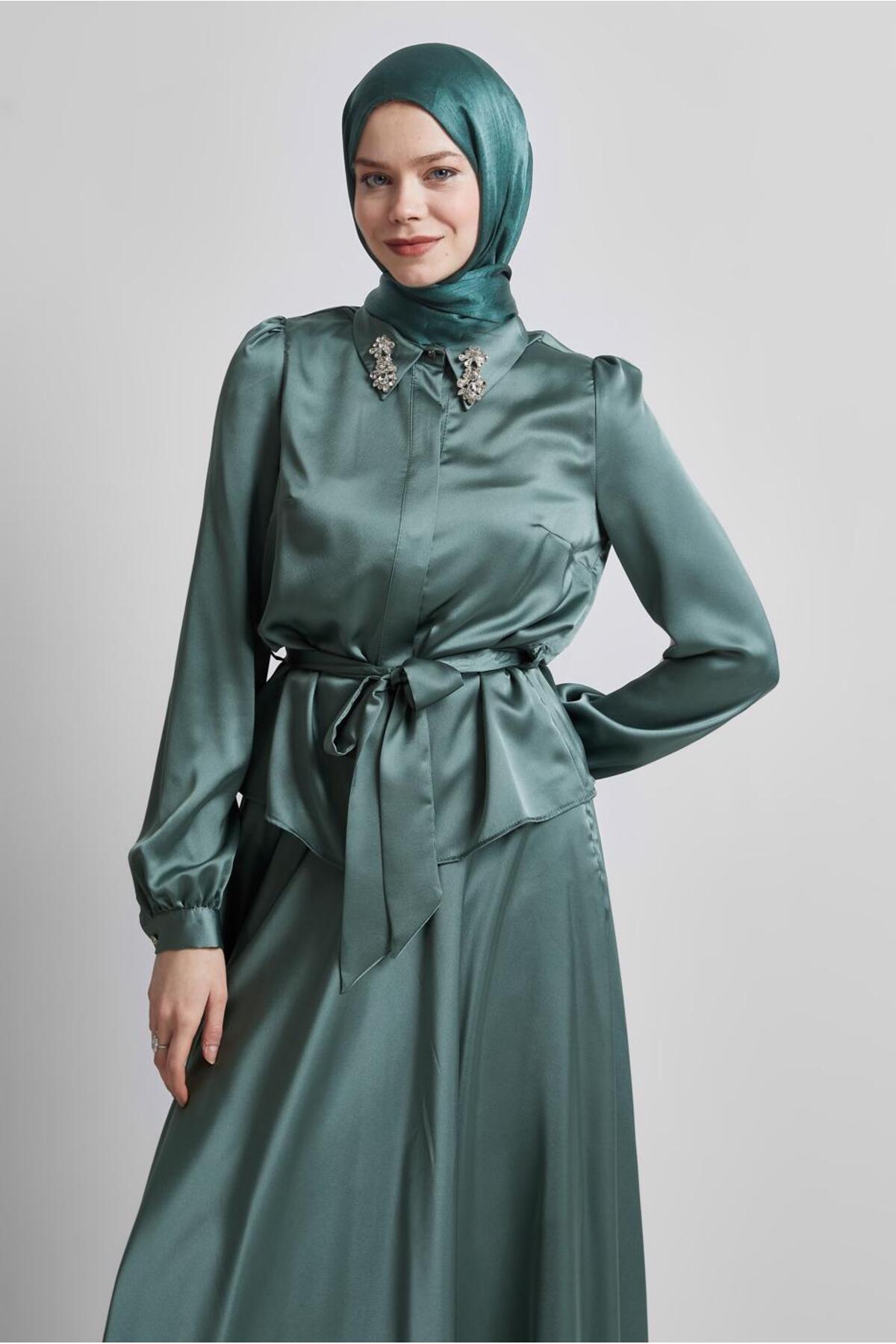 ست لباس زنانه راسته فاق نرمال آستین استاندارد | آلوینا Alvina 25YTKE0044723