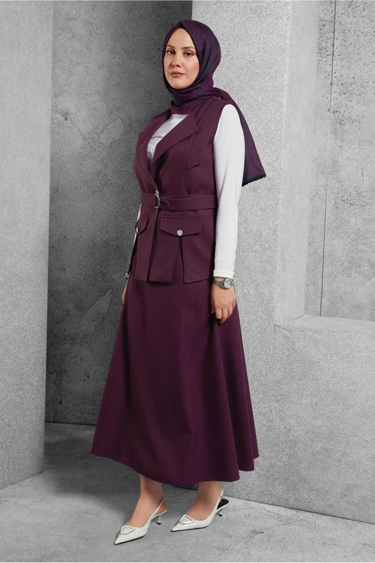 ست لباس زنانه راسته فاق نرمال آستین استاندارد | آلوینا Alvina 25KTKE0045176