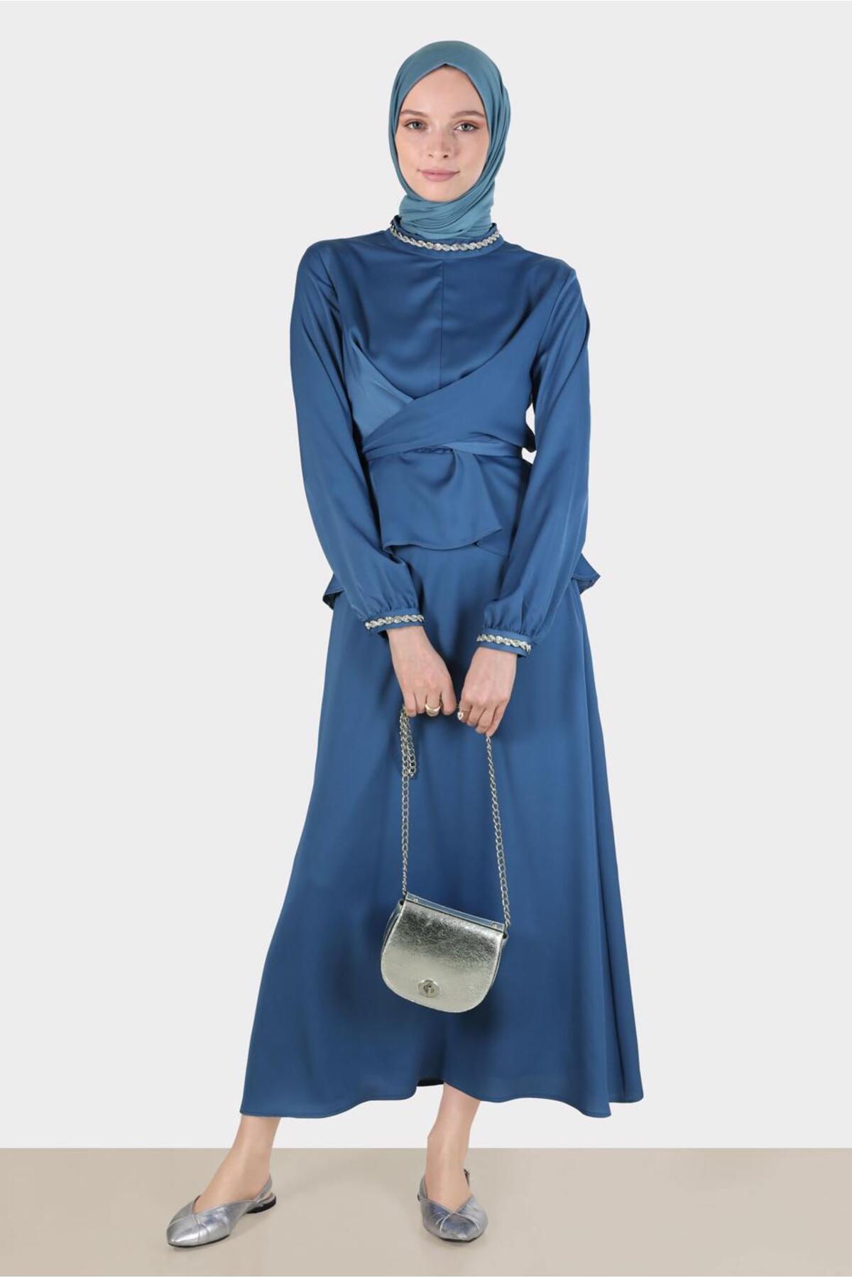 ست لباس زنانه راسته فاق نرمال آستین استاندارد | آلوینا Alvina 22YTKE0030280