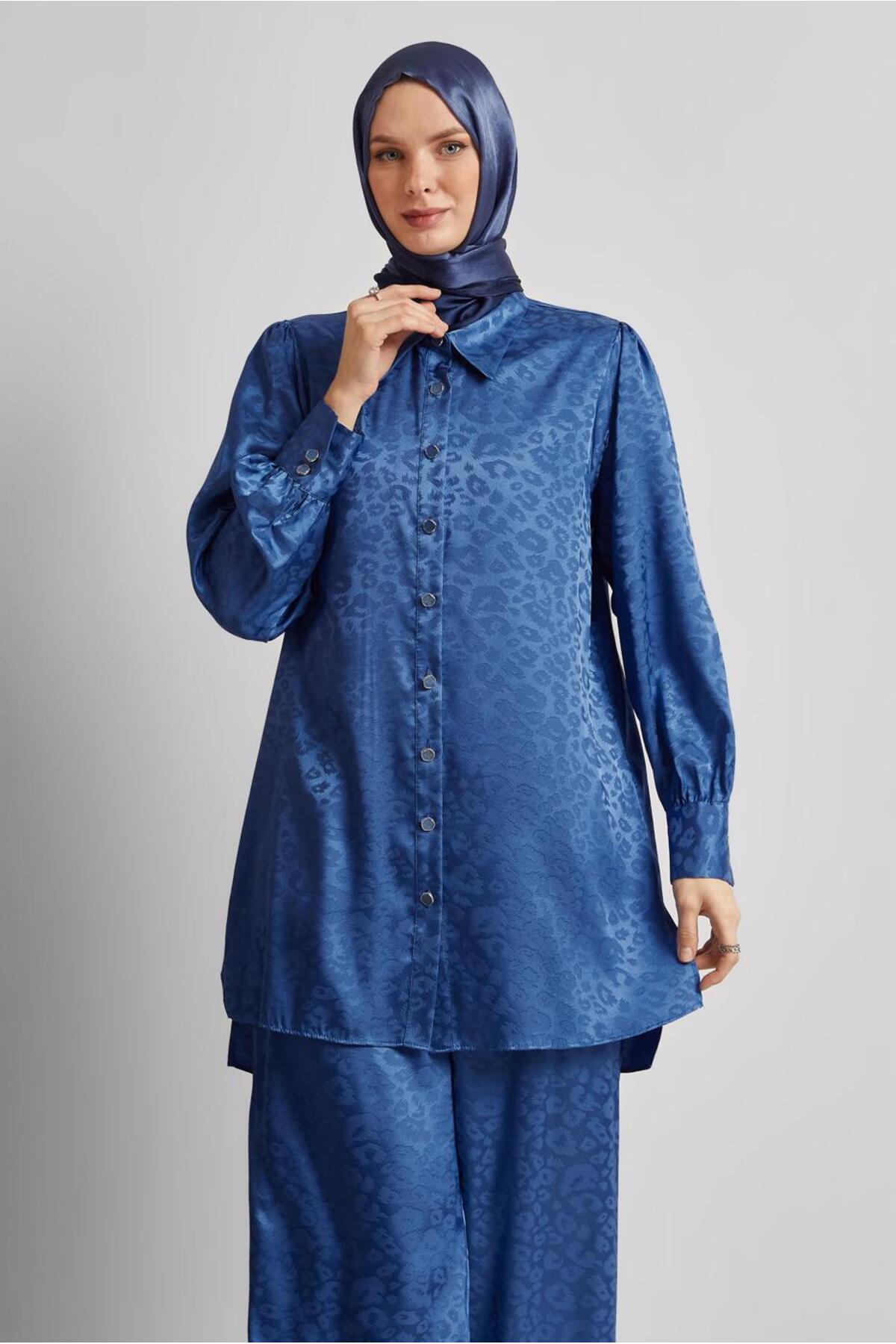 ست لباس زنانه پلنگی فاق نرمال آستین استاندارد | آلوینا Alvina 25YTKP0045580