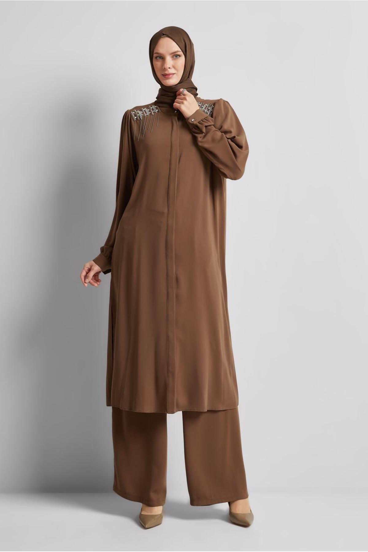 ست لباس زنانه راسته فاق نرمال آستین استاندارد | آلوینا Alvina 25YTKP0045455