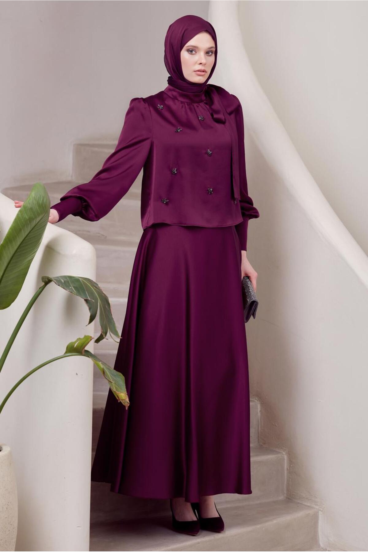 ست لباس زنانه راسته فاق نرمال آستین استاندارد | آلوینا Alvina 25YTKE0045561