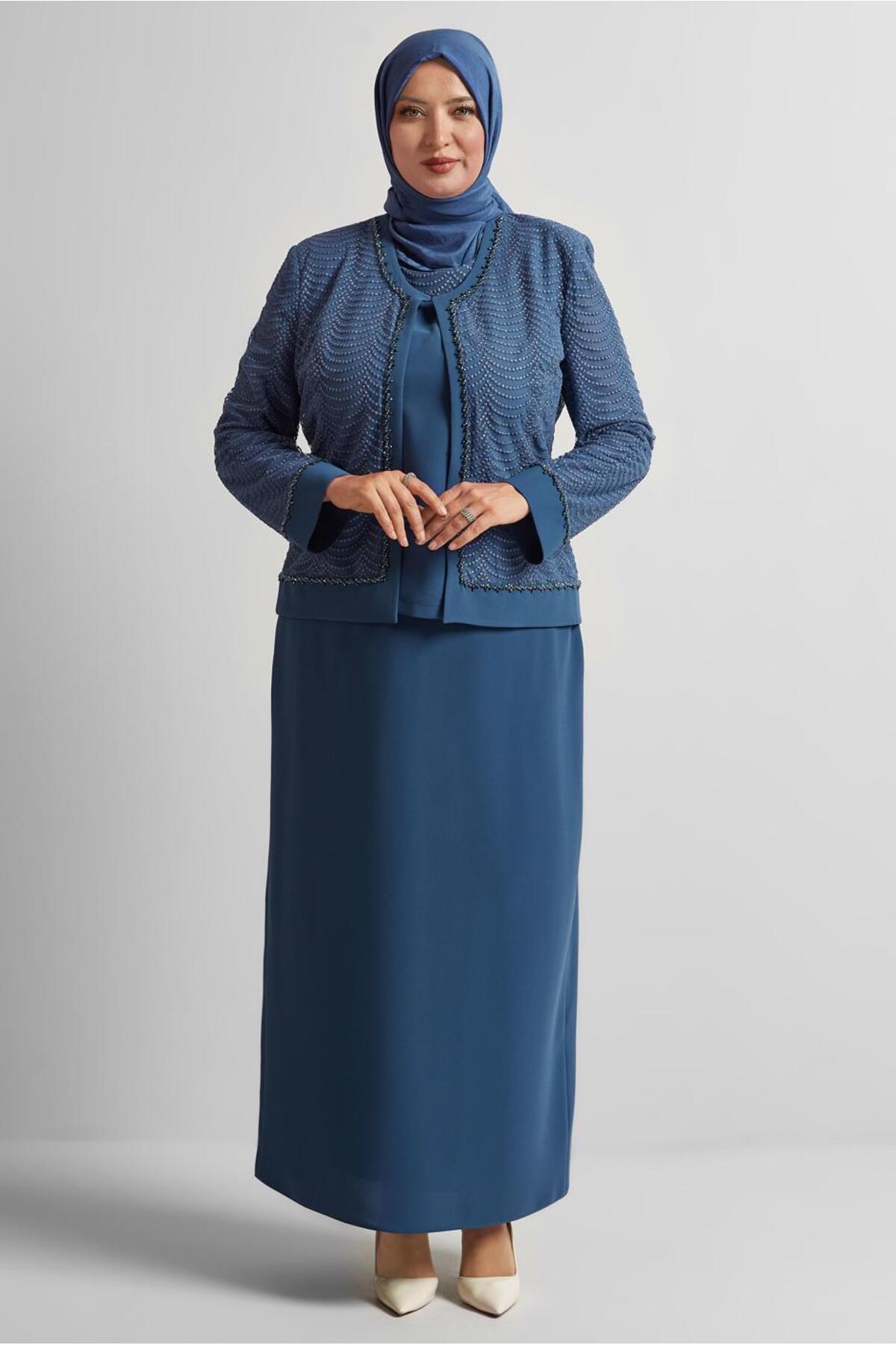ست لباس زنانه اسلیمی فاق نرمال آستین استاندارد | آلوینا Alvina 25YTKE0030525