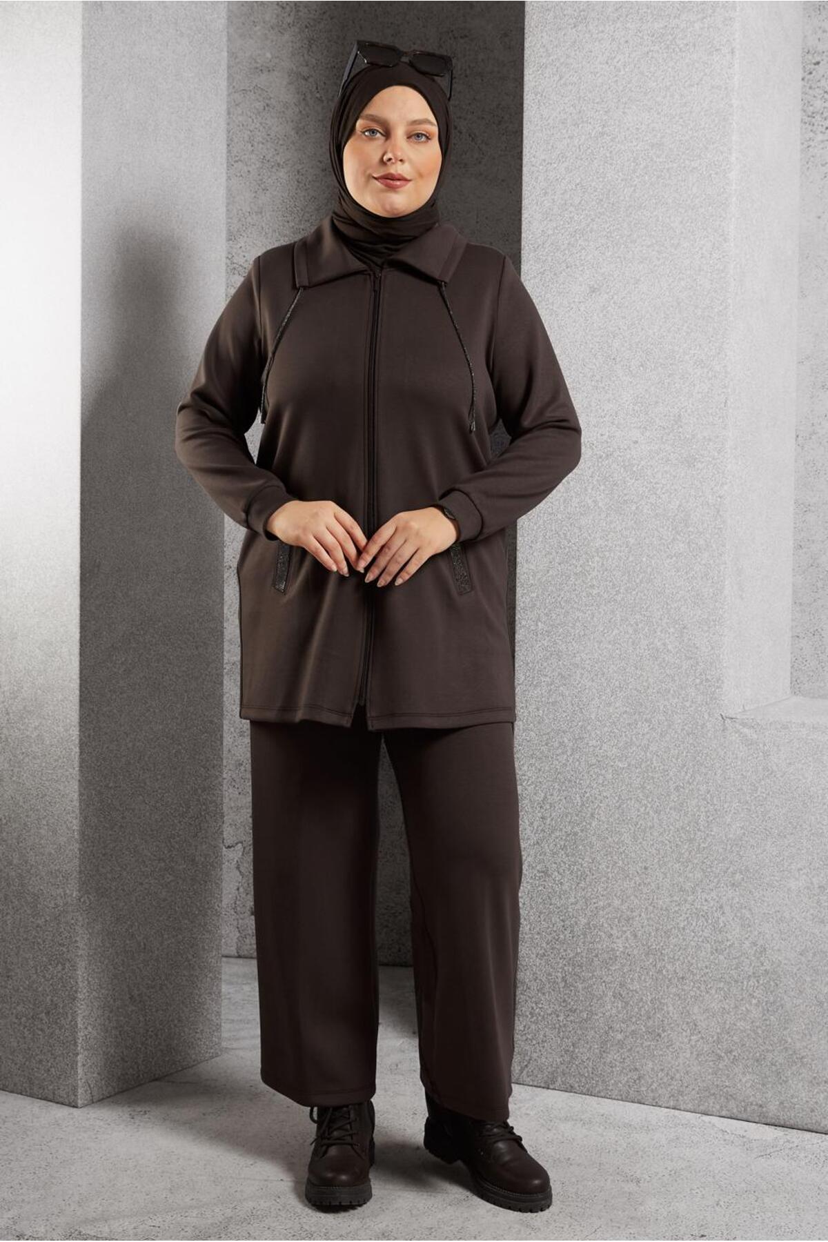 ست لباس زنانه راسته فاق نرمال آستین استاندارد | آلوینا Alvina 25KTKP0020646