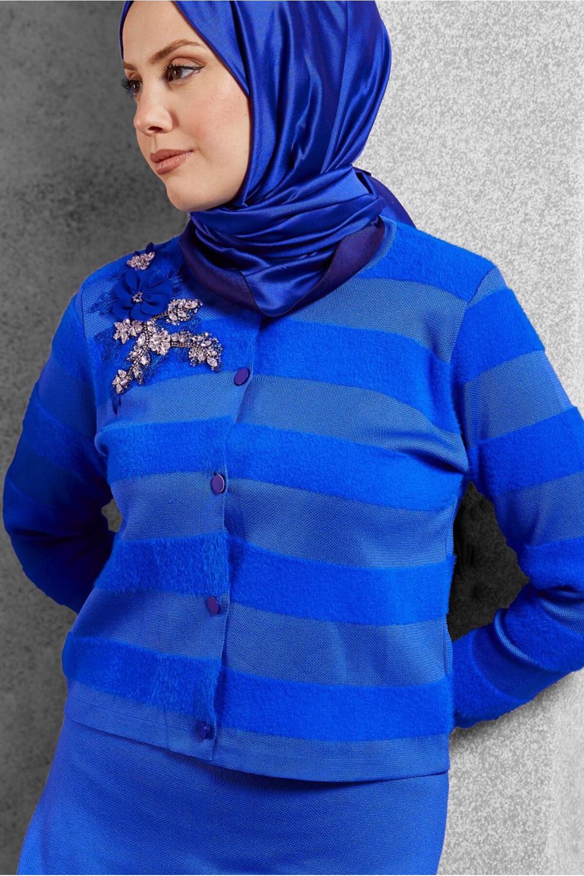 ست لباس زنانه اسلیمی فاق نرمال آستین استاندارد | آلوینا Alvina 25KTKE0044960