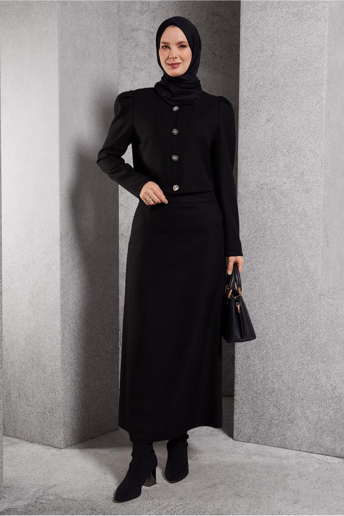 ست لباس زنانه راسته فاق نرمال آستین استاندارد | آلوینا Alvina 25KTKE0045278