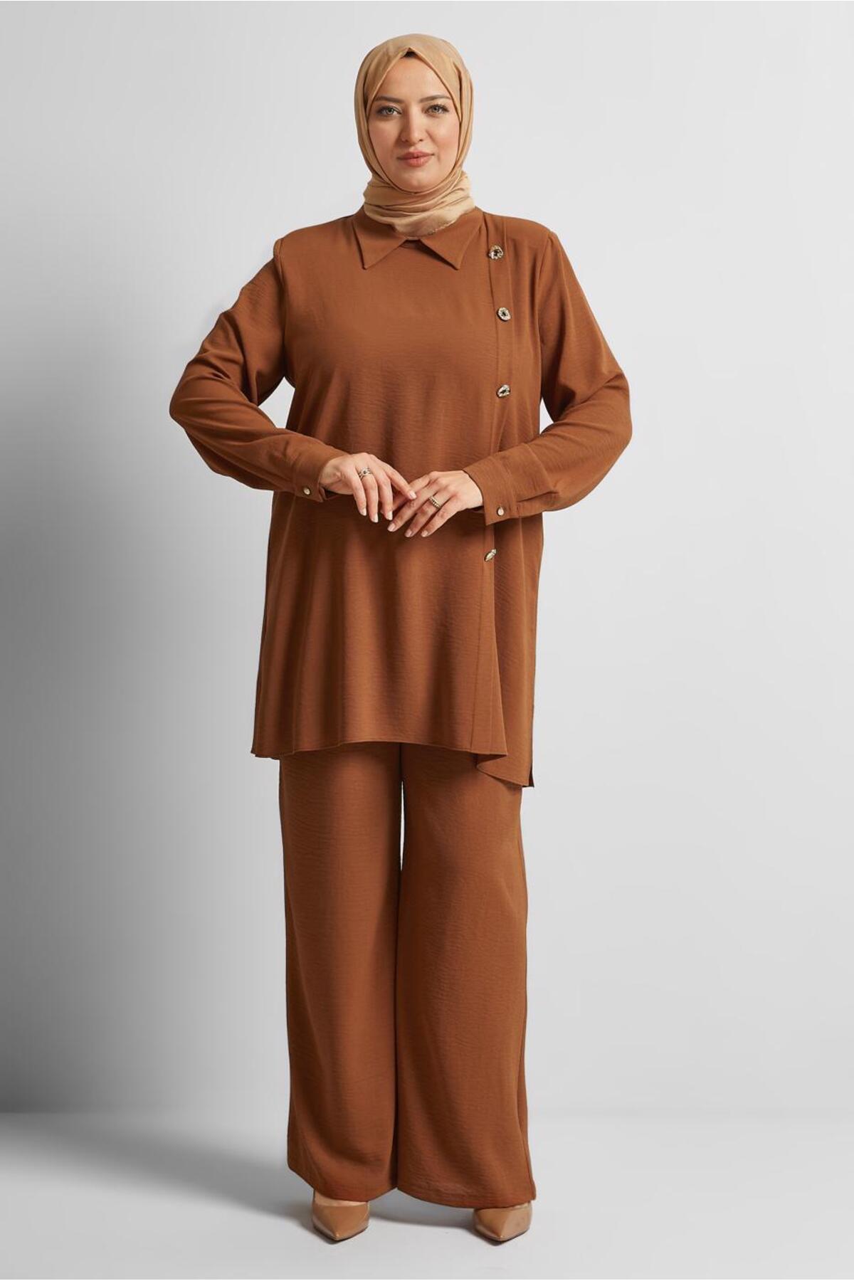 ست لباس زنانه راسته فاق نرمال آستین استاندارد | آلوینا Alvina 25YTKP0020716