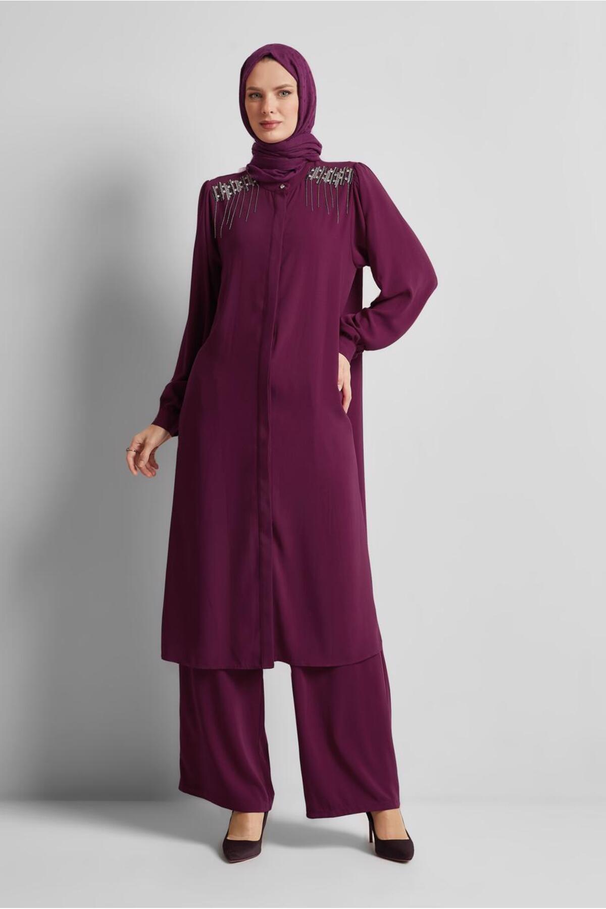 ست لباس زنانه راسته فاق نرمال آستین استاندارد | آلوینا Alvina 25YTKP0045455