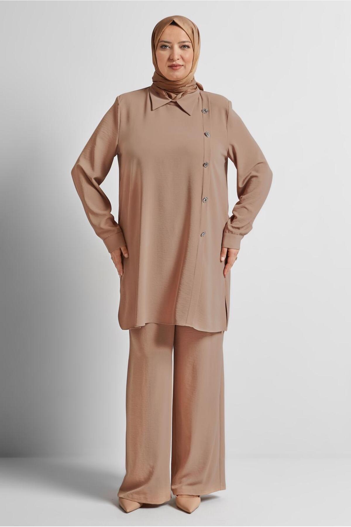ست لباس زنانه راسته فاق نرمال آستین استاندارد | آلوینا Alvina 25YTKP0020716