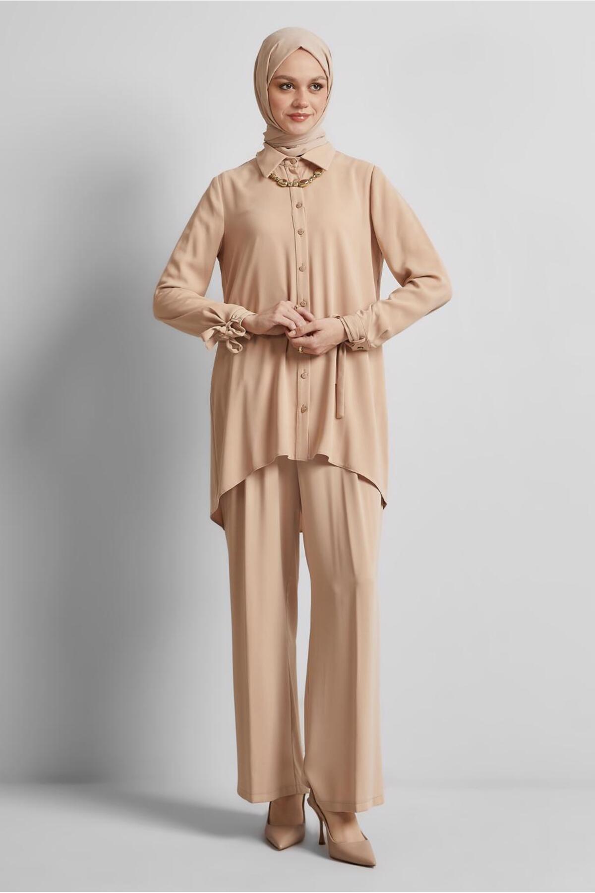 ست لباس زنانه راسته فاق نرمال آستین استاندارد | آلوینا Alvina 25YTKP0044483-1