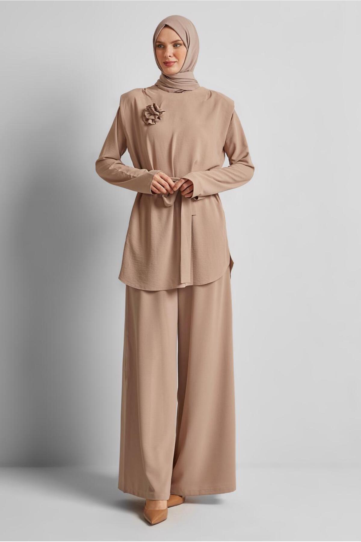 ست لباس زنانه راسته فاق نرمال آستین استاندارد | آلوینا Alvina 25YTKP0044758