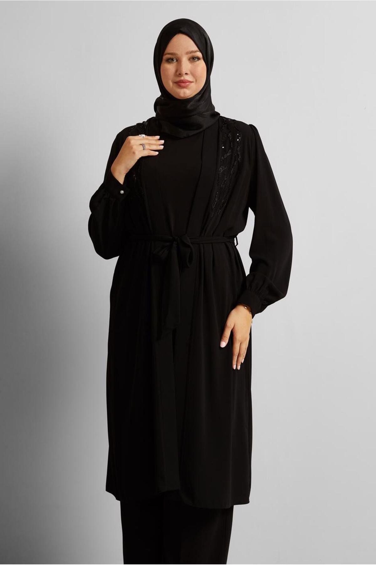 ست لباس زنانه اسلیمی کشسان آستین استاندارد | آلوینا Alvina 25YTKP0020545
