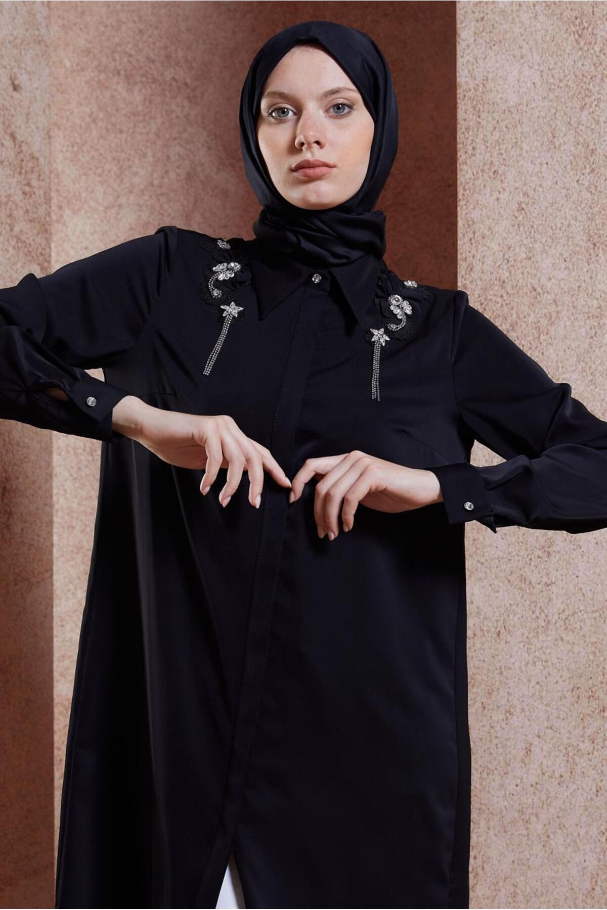 تونیک زنانه راسته آستین بلند | آلوینا Alvina 24YTNK0044667