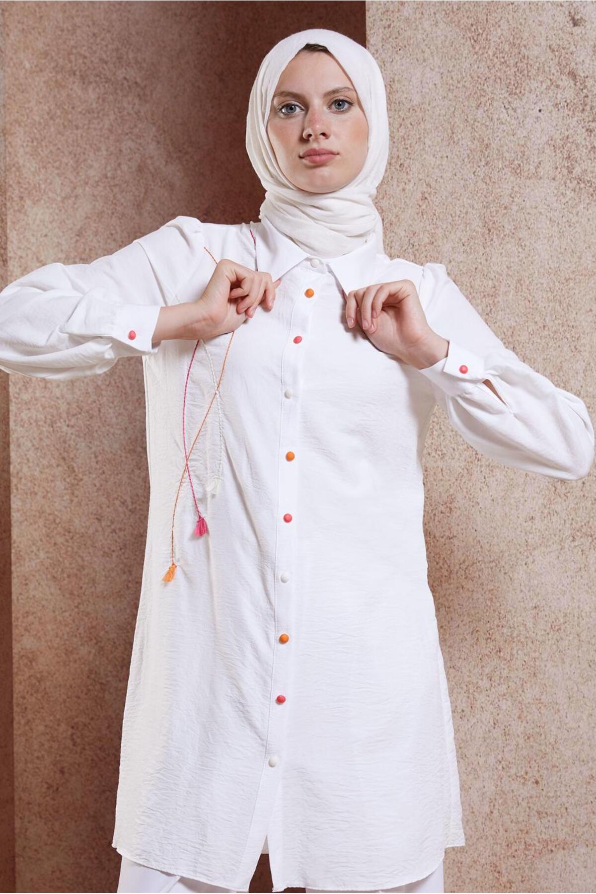 تونیک زنانه اسلیمی آستین بلند | آلوینا Alvina 24YTNK0044591