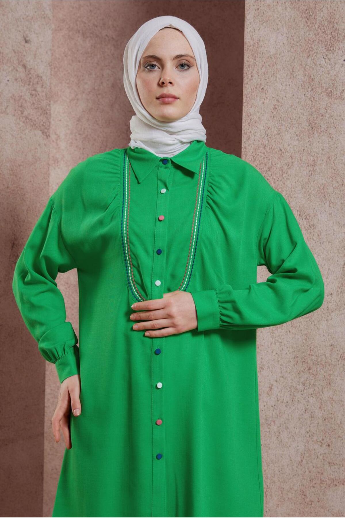 تونیک زنانه راسته آستین افتاده | آلوینا Alvina 23YTNK0043927