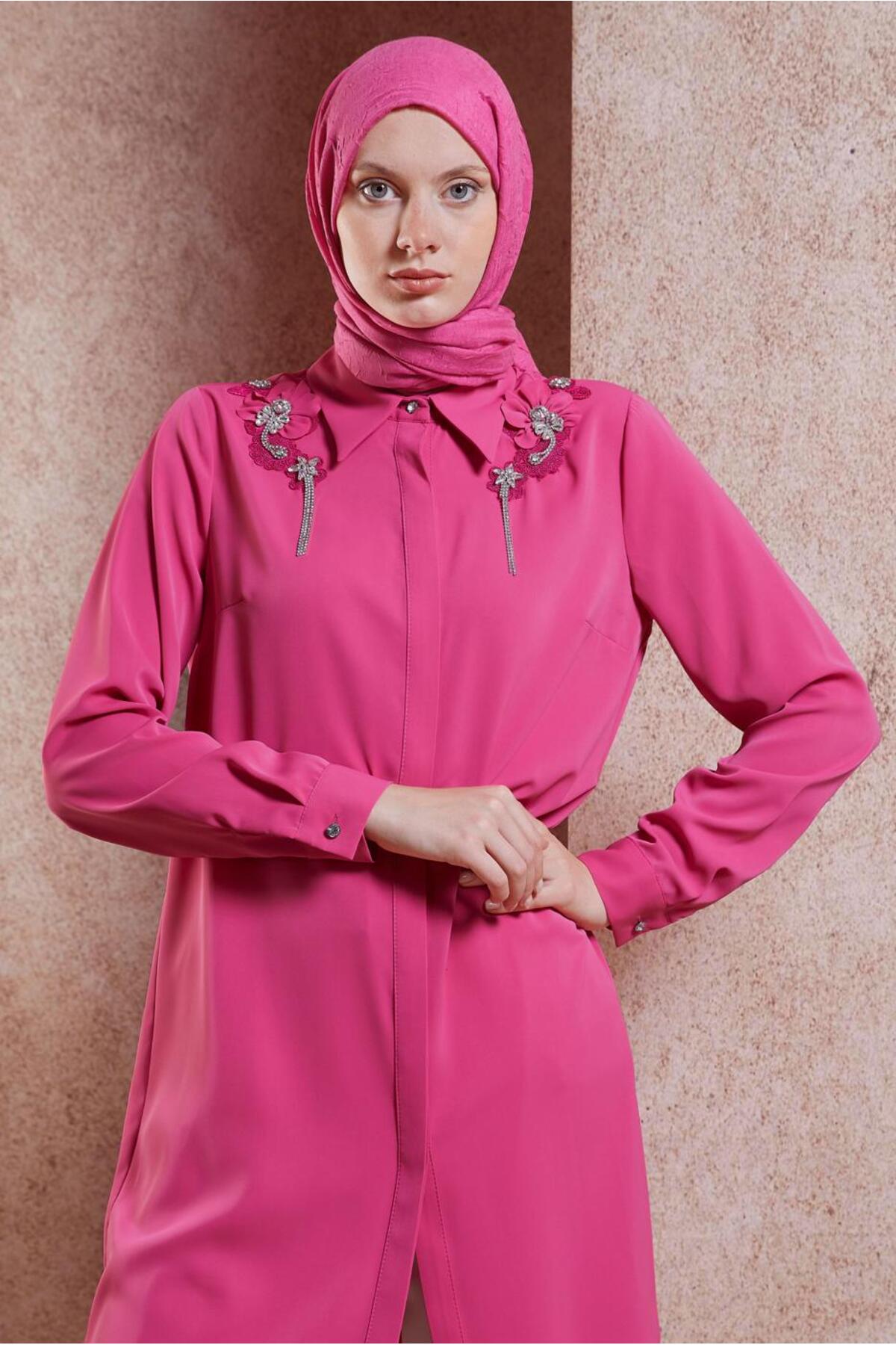 تونیک زنانه راسته آستین بلند | آلوینا Alvina 24YTNK0044667