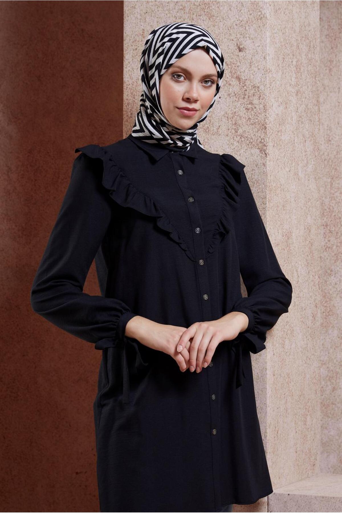 تونیک زنانه راسته آستین بلند | آلوینا Alvina 24YTNK0044585