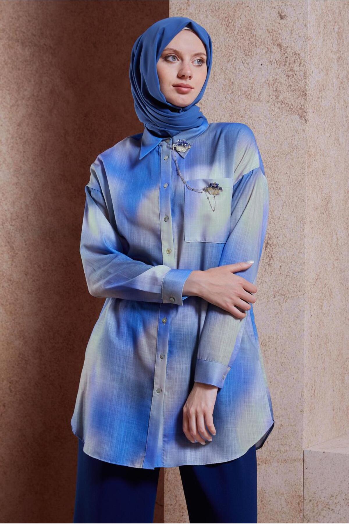 تونیک زنانه راسته آستین بلند | آلوینا Alvina 24YTNK0044627