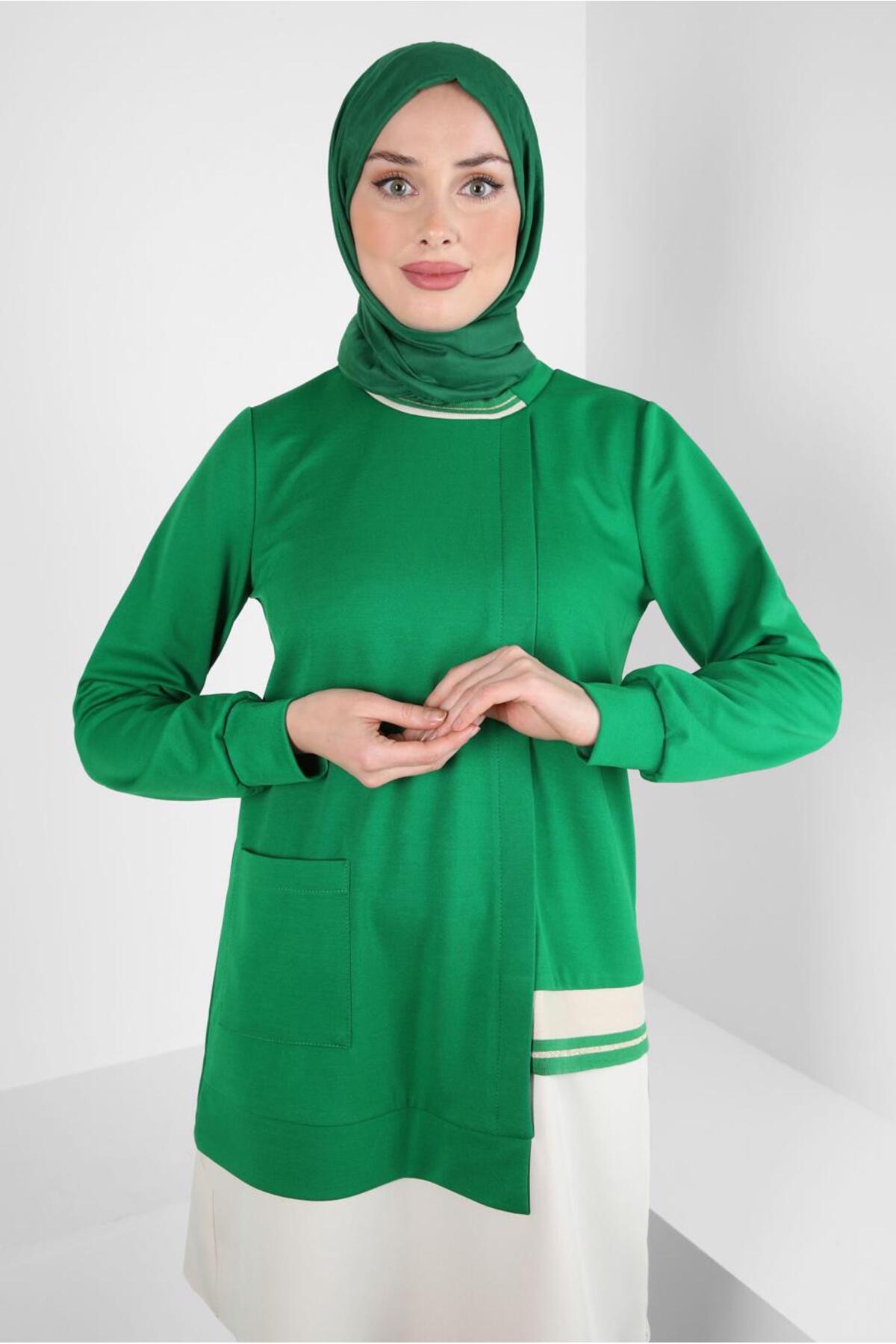 تونیک زنانه راسته آستین بلند | آلوینا Alvina 24KTNK0044236