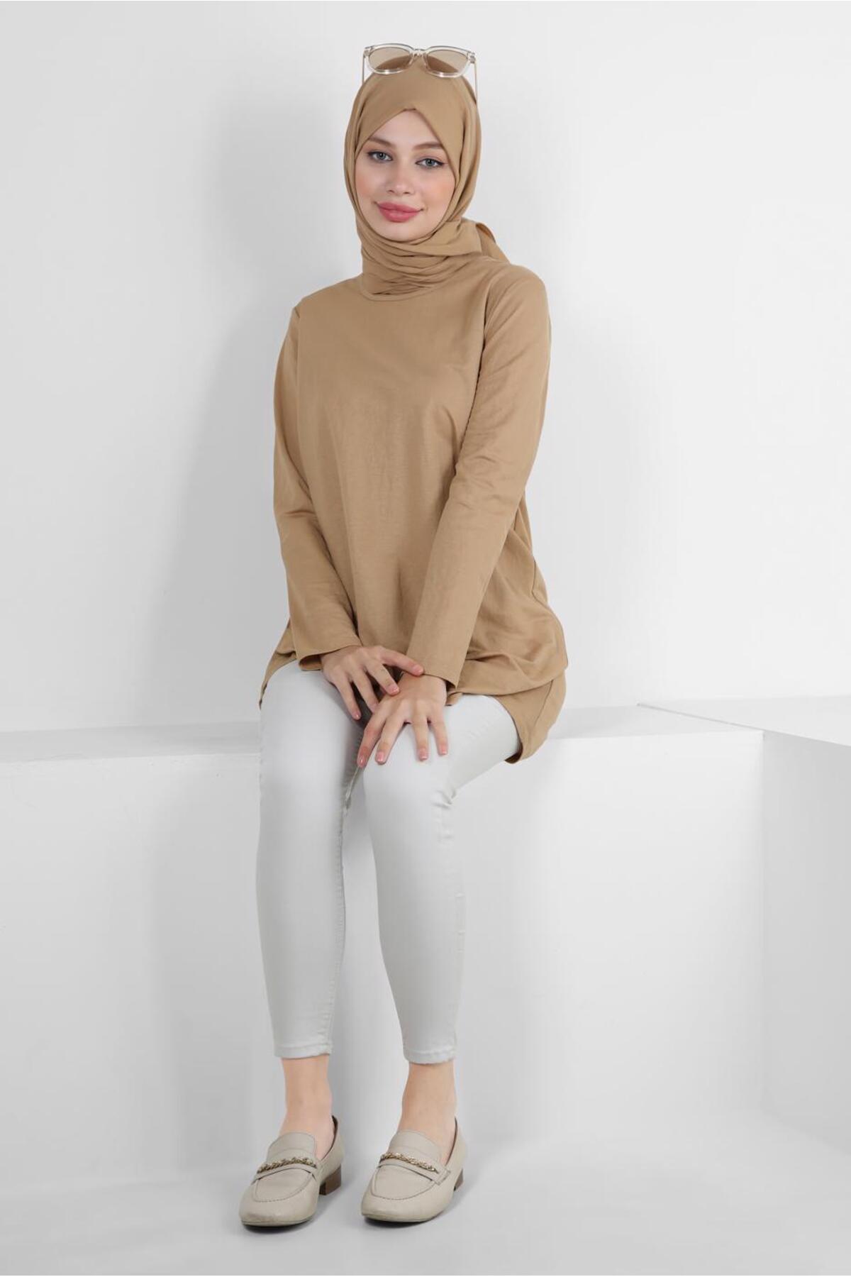 تونیک زنانه راسته آستین بلند | آلوینا Alvina 23YTNK0043941