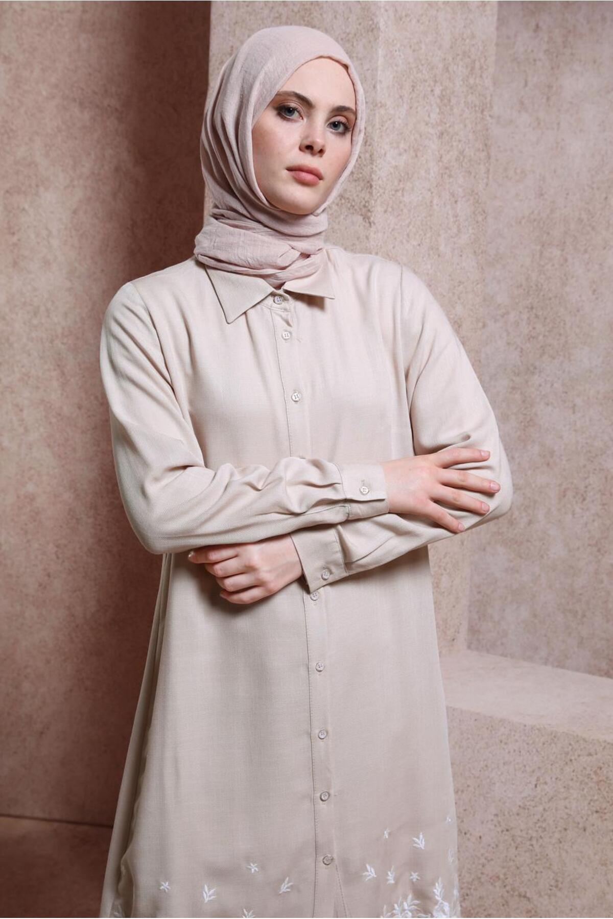 تونیک زنانه اسلیمی آستین بلند | آلوینا Alvina 23YTNK0043807