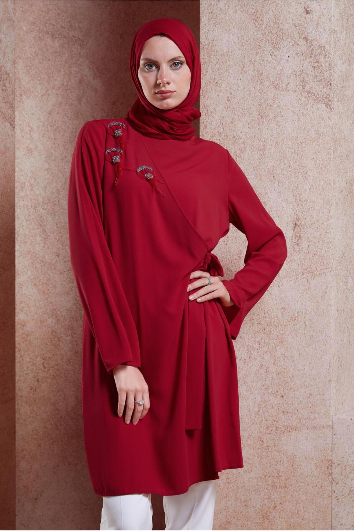 تونیک زنانه راسته آستین استاندارد | آلوینا Alvina 22YTNK0042880
