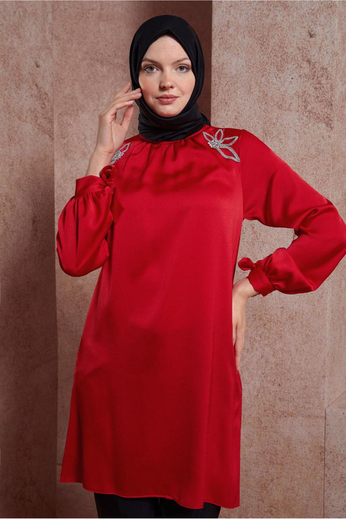 تونیک زنانه راسته رگلان | آلوینا Alvina 24YTNK0044586
