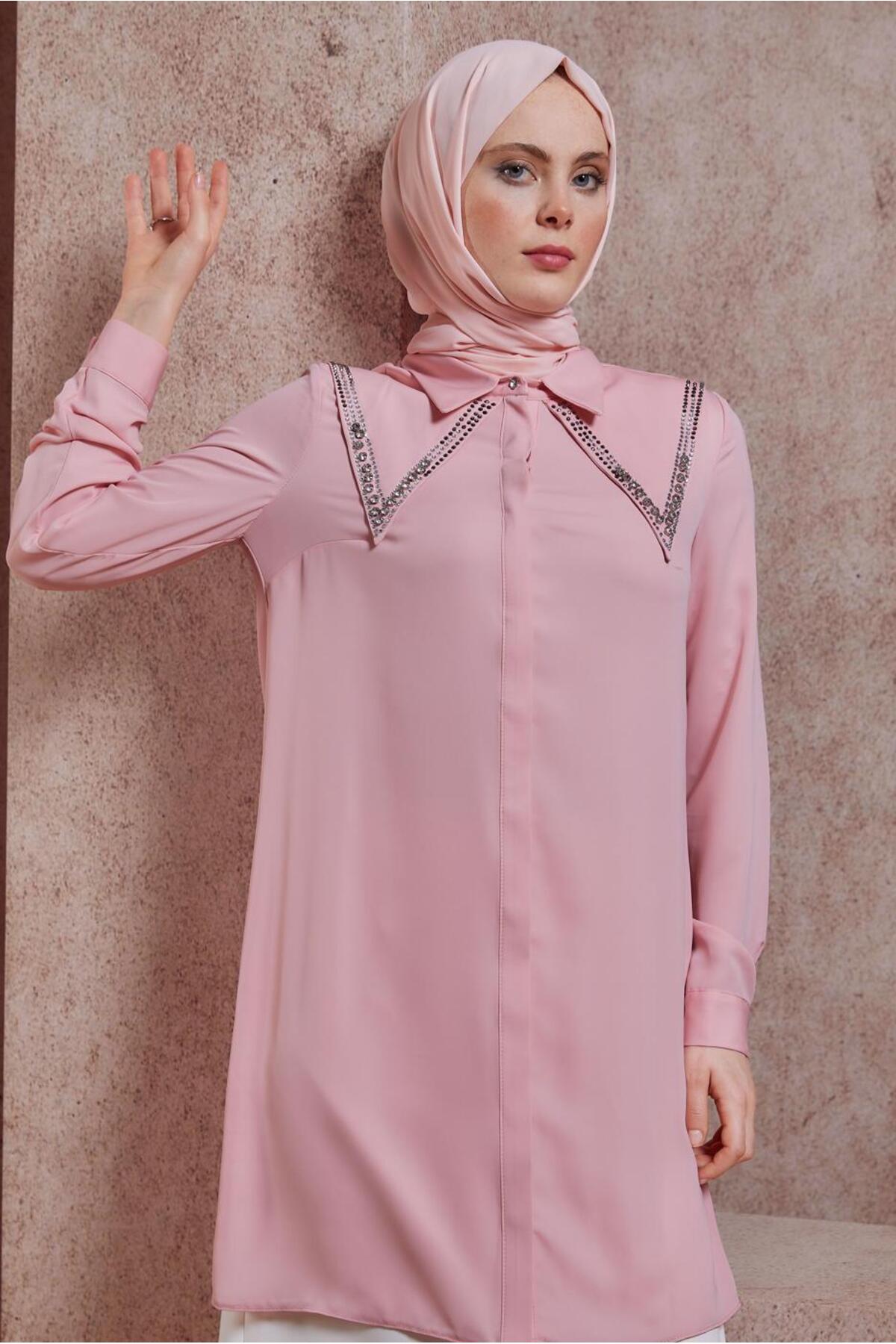 تونیک زنانه راسته آستین استاندارد | آلوینا Alvina 24YTNK0043920