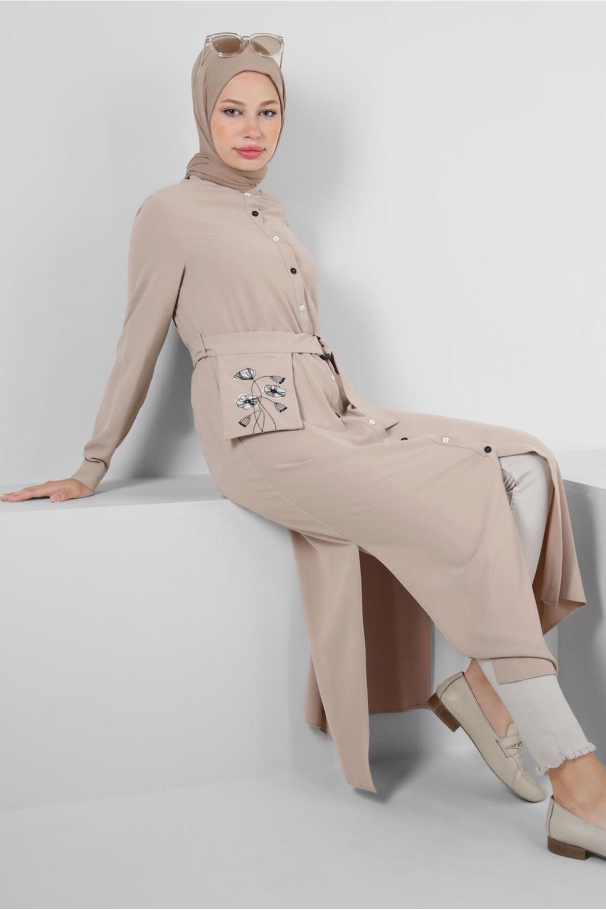 تونیک زنانه راسته آستین استاندارد | آلوینا Alvina 23YTNK0043732