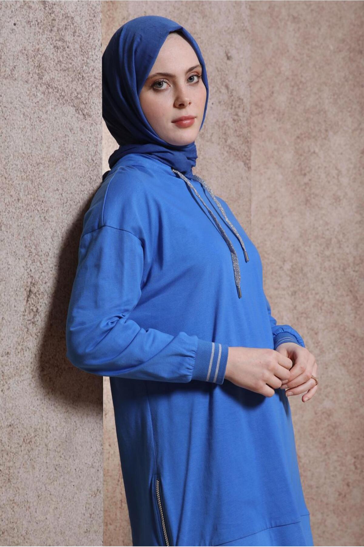 تونیک زنانه راسته آستین افتاده | آلوینا Alvina 24YTNK0044449
