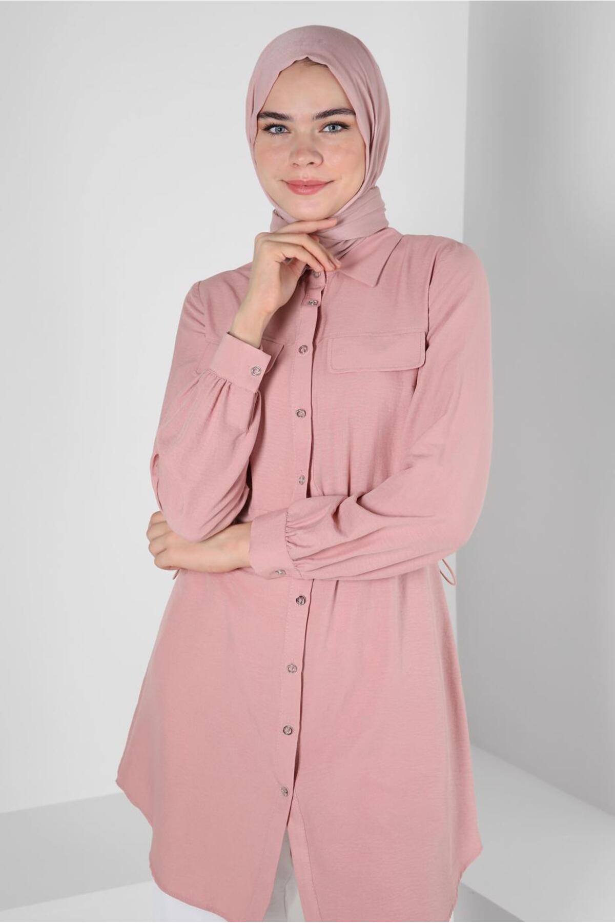تونیک زنانه راسته آستین بلند | آلوینا Alvina 23YTNK0043890