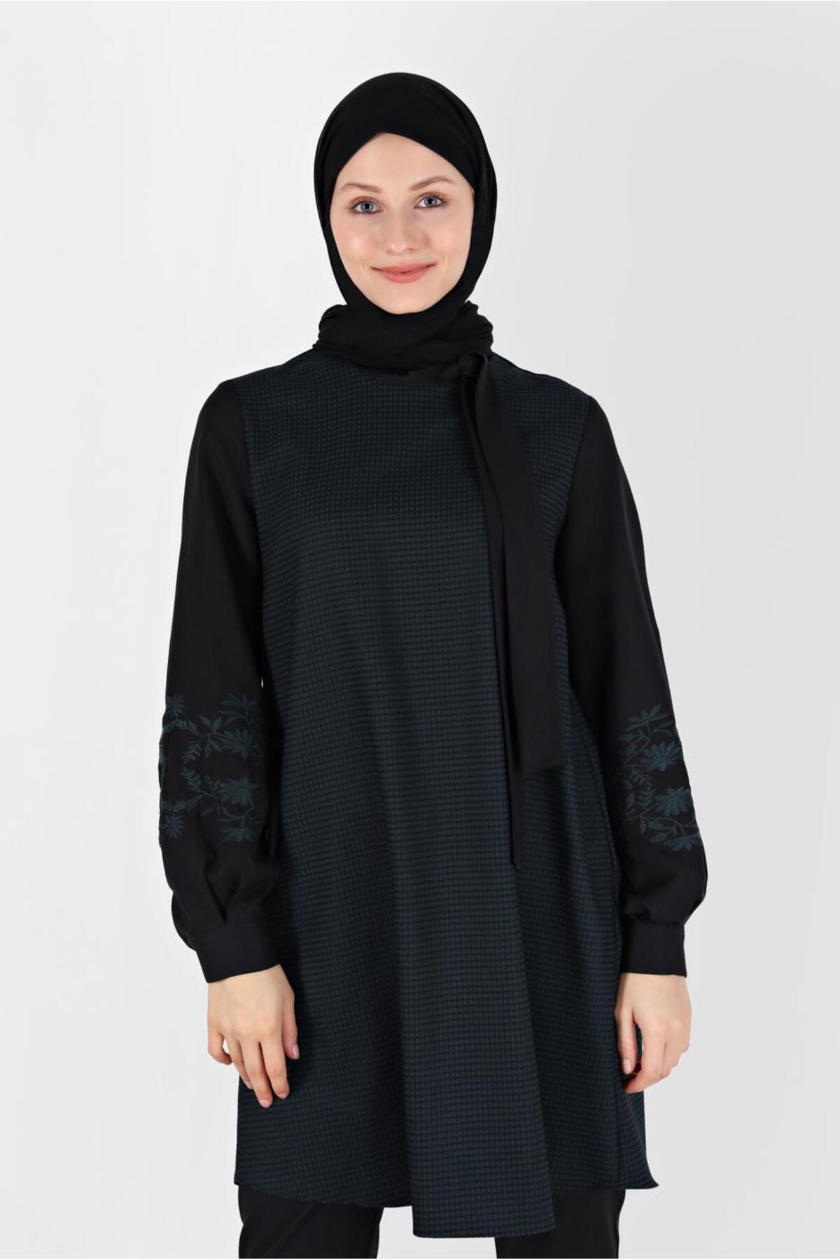 تونیک زنانه طرح دار آستین بلند | آلوینا Alvina TYCR6KHP7N170684550377657