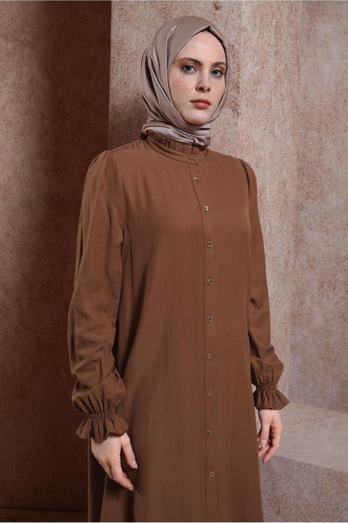 تونیک زنانه راسته آستین چین دار | آلوینا Alvina 24YTNK0044445
