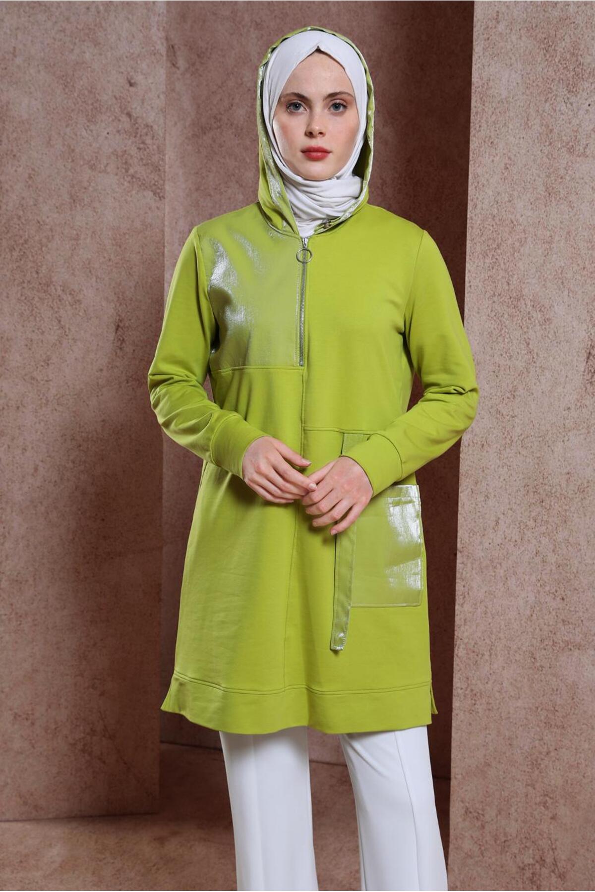 تونیک زنانه بلوک رنگی آستین استاندارد | آلوینا Alvina 24YESF0044453