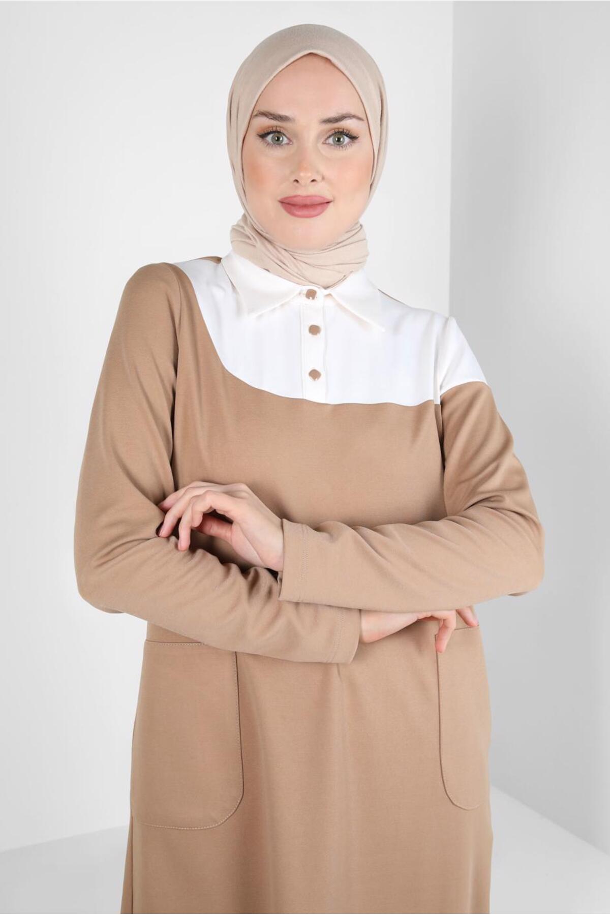 تونیک زنانه بلوک رنگی آستین استاندارد | آلوینا Alvina 24KTNK0044268