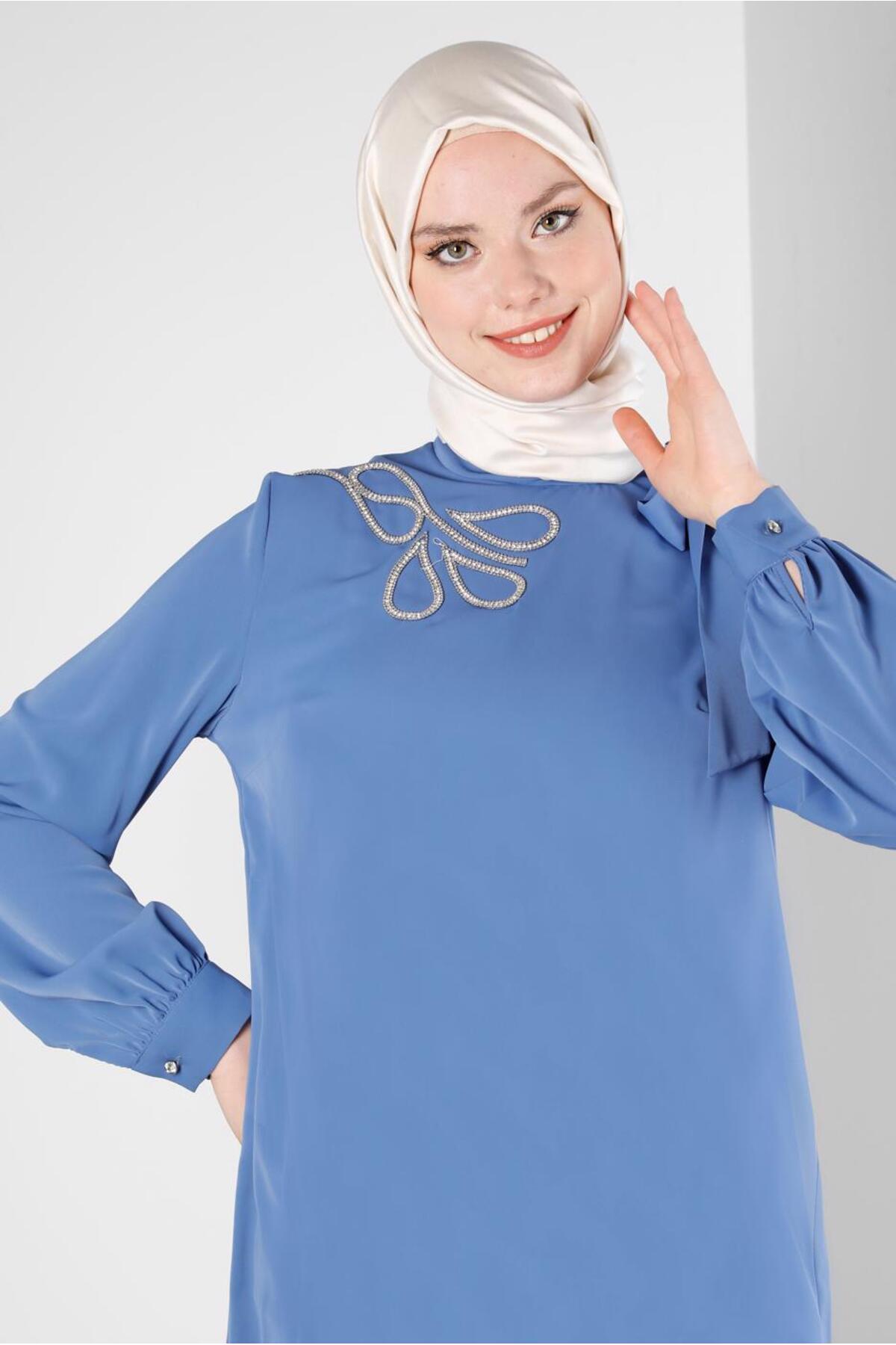 تونیک زنانه راسته آستین بلند | آلوینا Alvina 23YTNK0043534