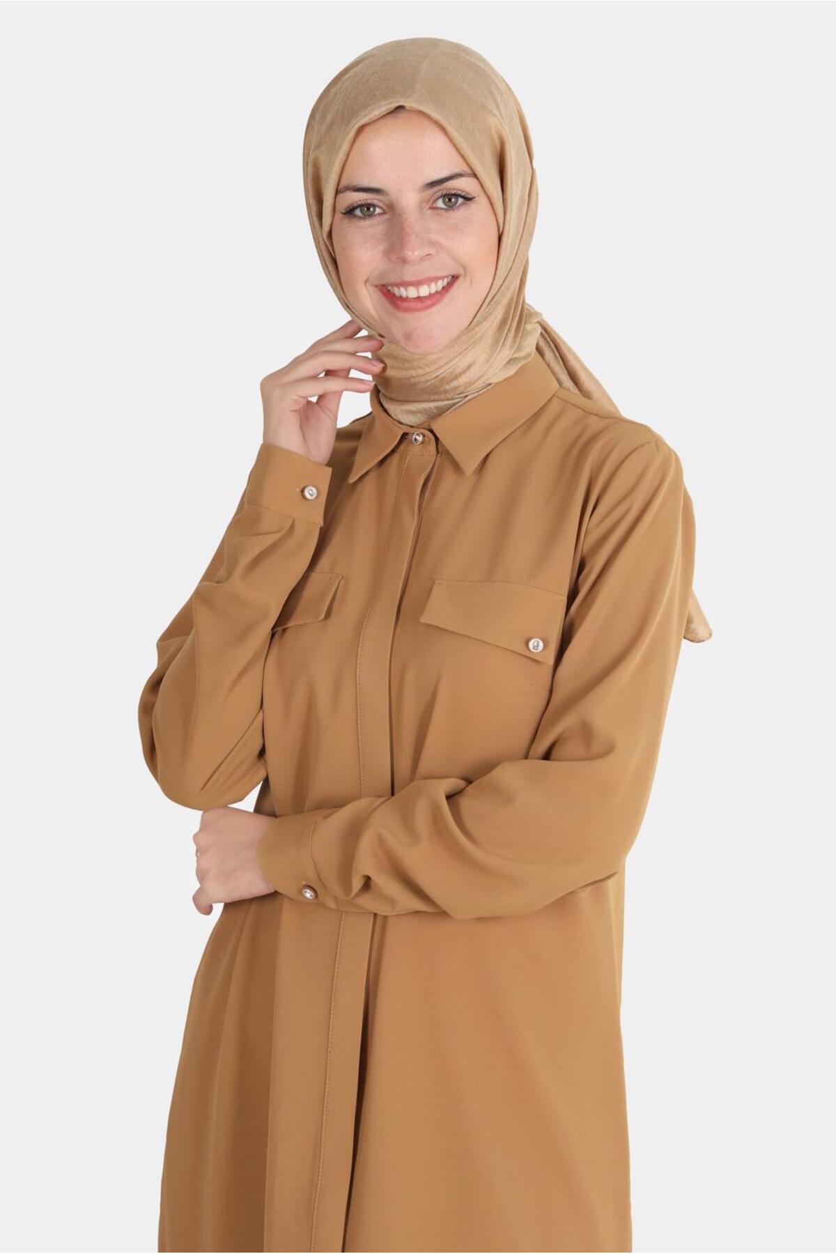 تونیک زنانه راسته آستین بلند | آلوینا Alvina 22YTNK0042864