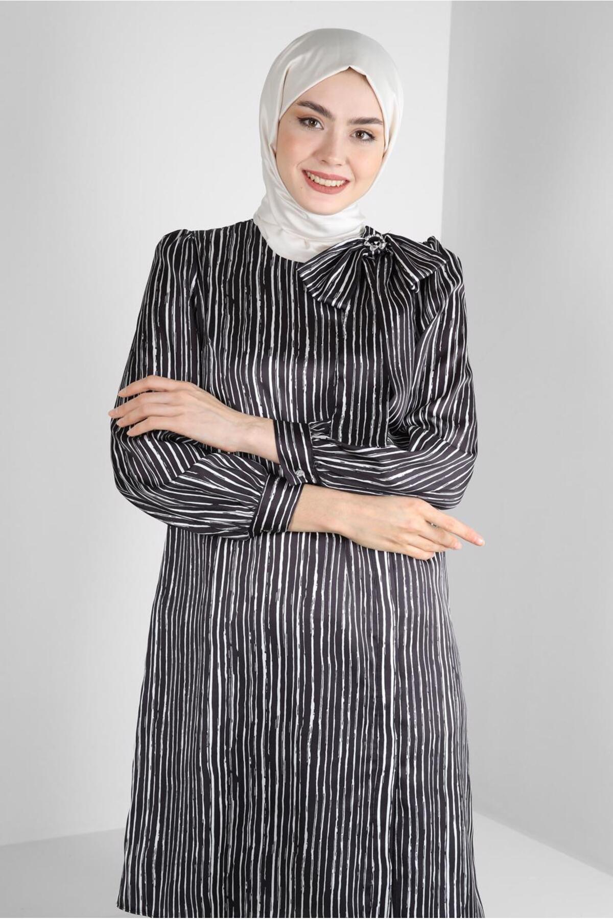 تونیک زنانه راه راه  آستین بلند | آلوینا Alvina 23YTNK0043738