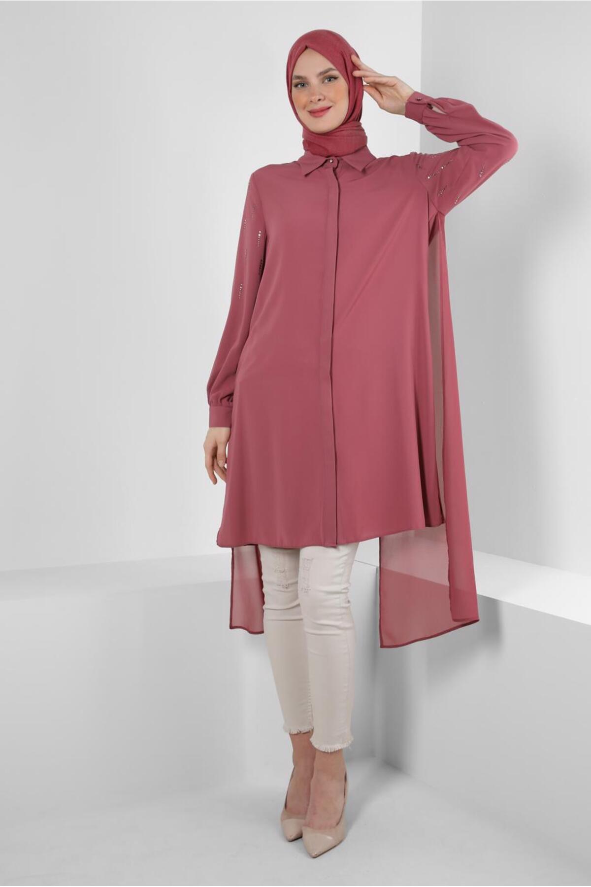 تونیک زنانه راسته آستین بلند | آلوینا Alvina 23YTNK0043505