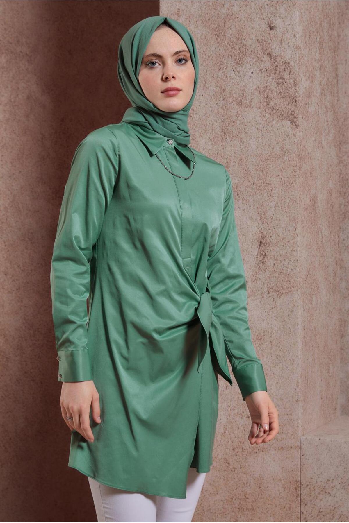 تونیک زنانه راسته آستین بلند | آلوینا Alvina 24YTNK0044423