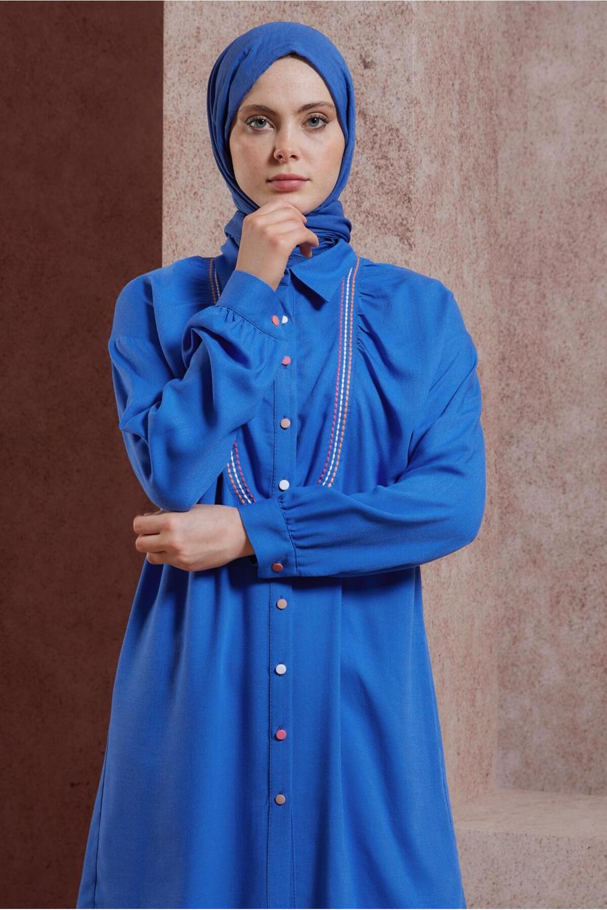تونیک زنانه راسته آستین افتاده | آلوینا Alvina 23YTNK0043927