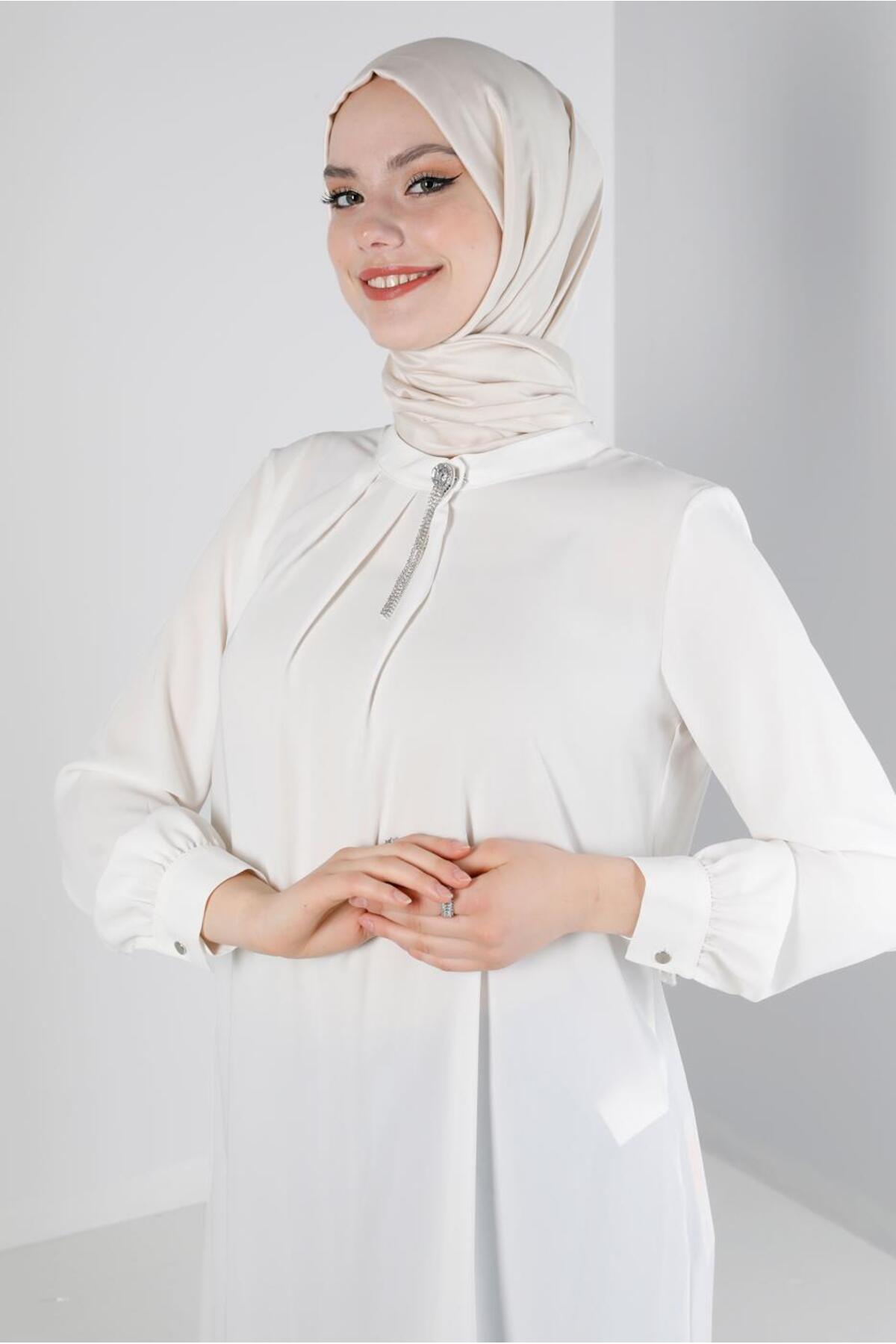 تونیک زنانه راسته آستین بلند | آلوینا Alvina 23YTNK0043586