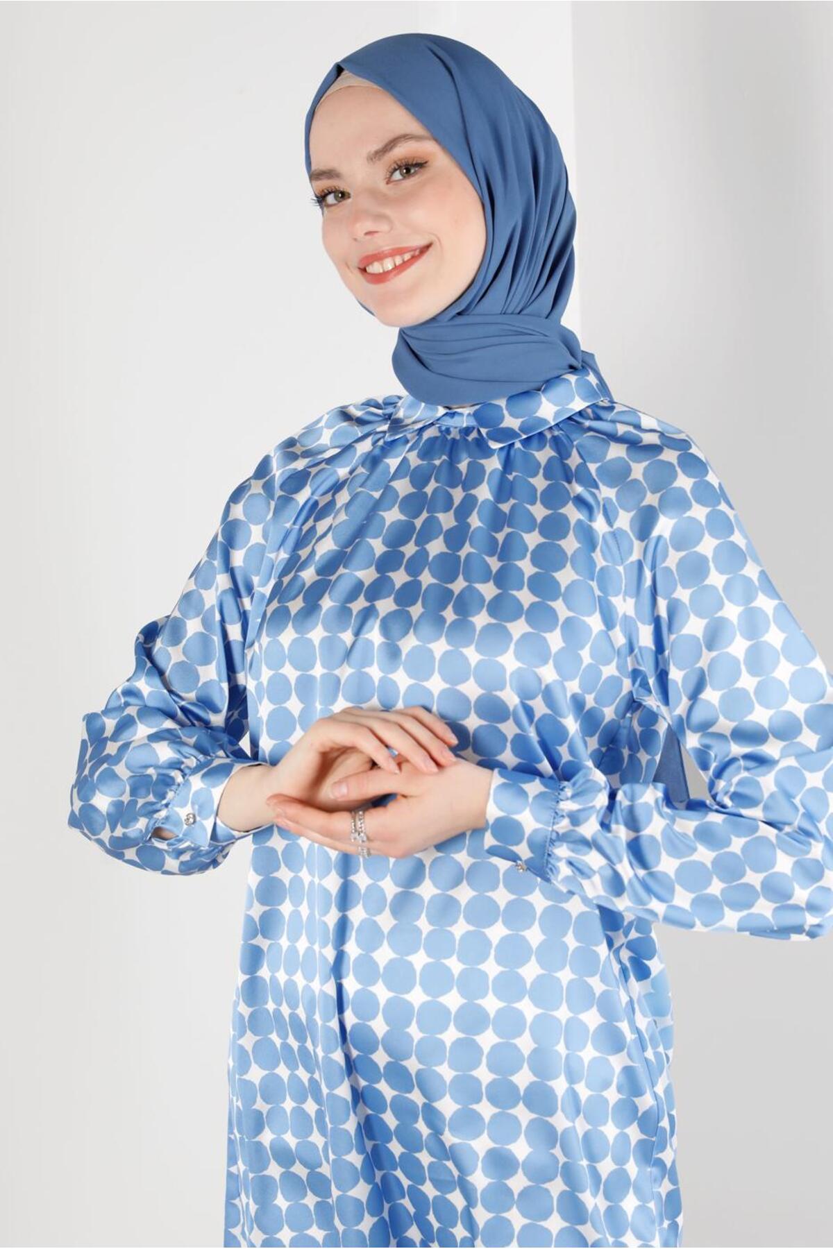 تونیک زنانه هندسی آستین بلند | آلوینا Alvina 23YTNK0043641