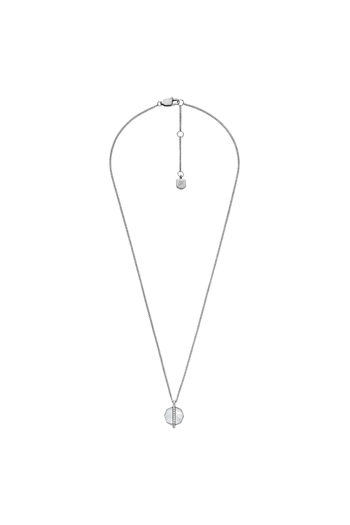 گردنبند استیل زنانه | فسیل Fossil JF04909-040
