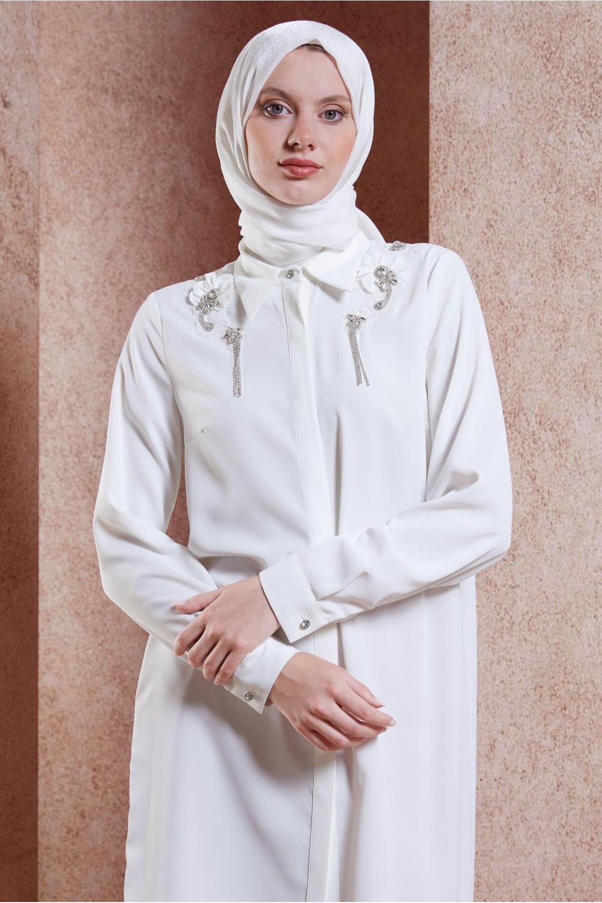 تونیک زنانه راسته آستین بلند | آلوینا Alvina 24YTNK0044667