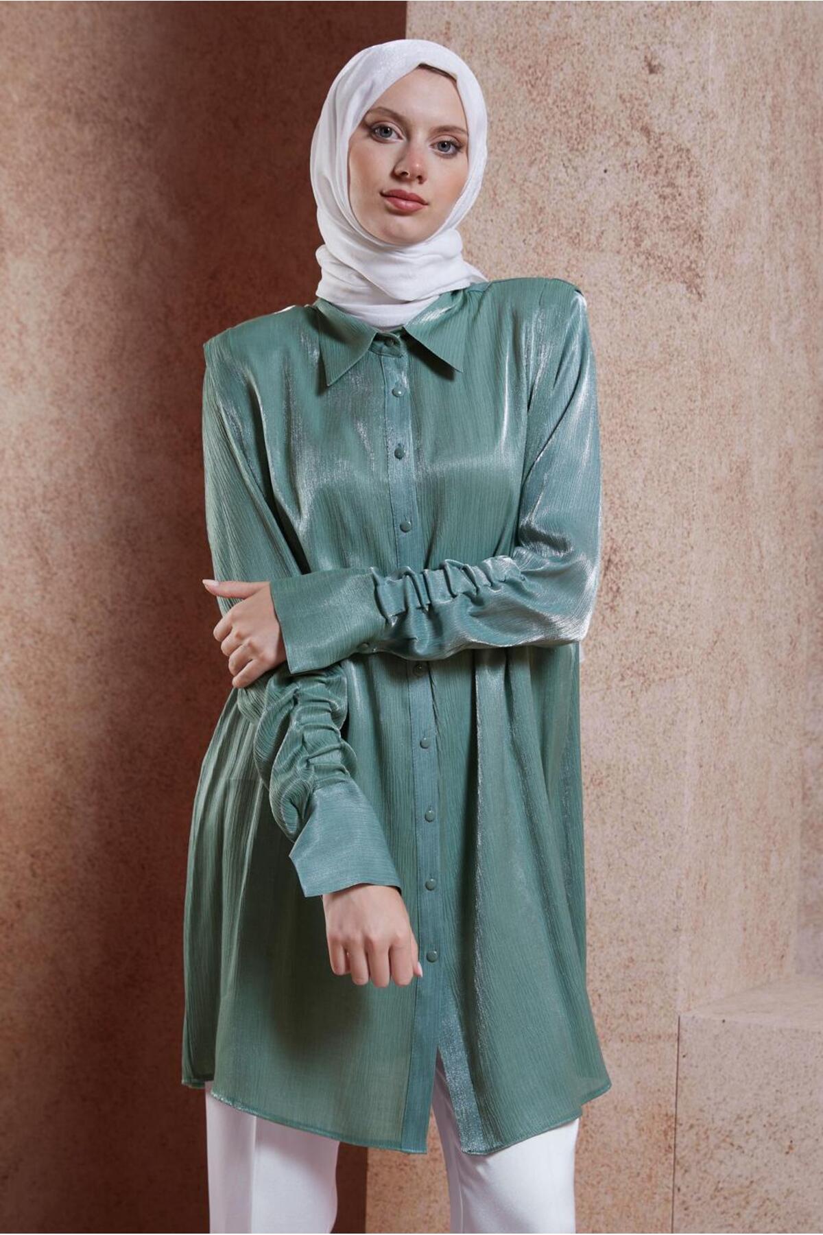 تونیک زنانه راسته آستین بلند | آلوینا Alvina 24YTNK0044580