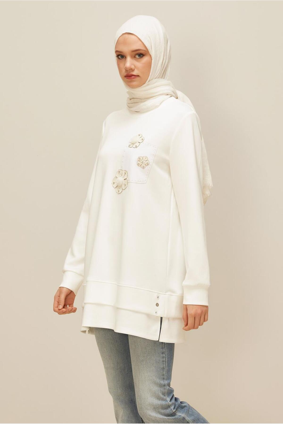تونیک زنانه راسته آستین استاندارد | آلوینا Alvina 26KESF0045977