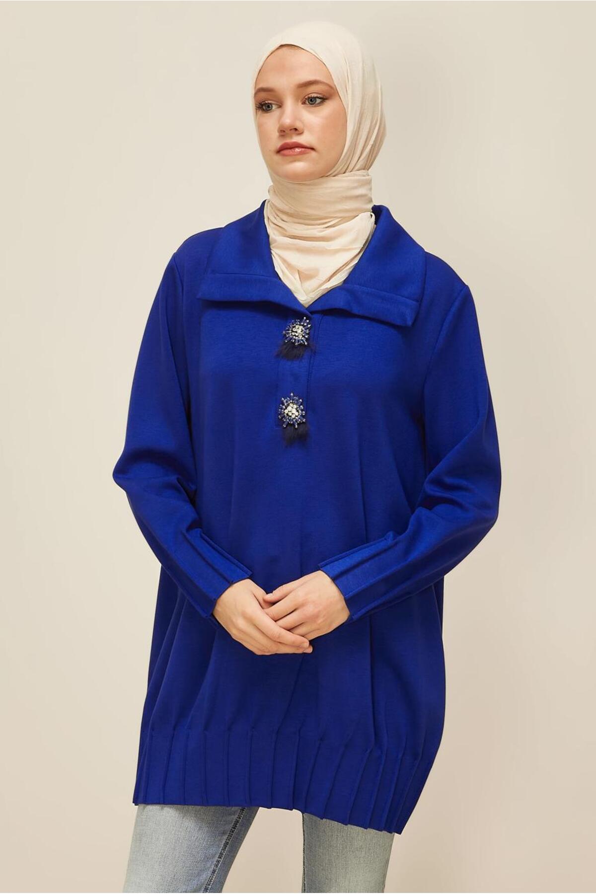 تونیک زنانه راسته آستین استاندارد | آلوینا Alvina 26KESF0045957