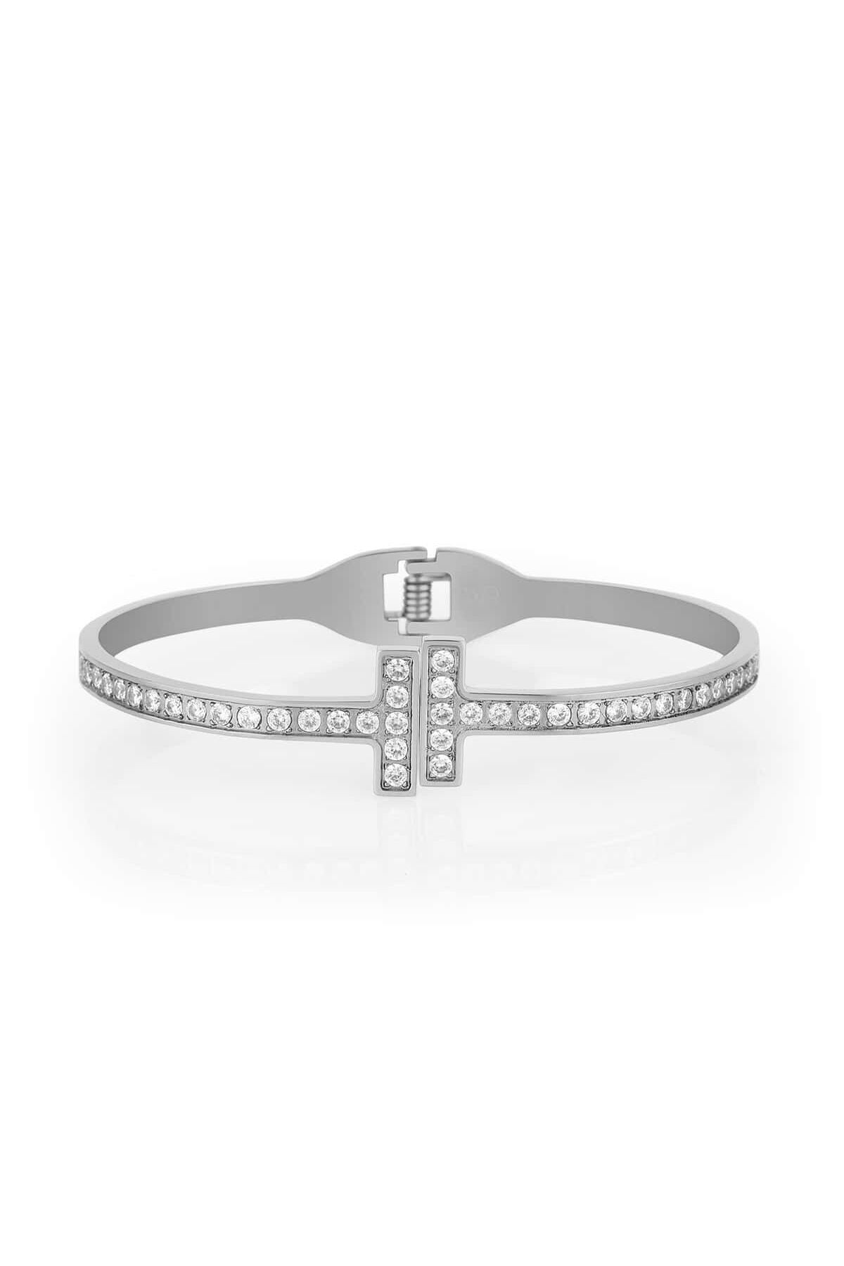 دستبند استیل زنانه | Wesse JWZRV-560