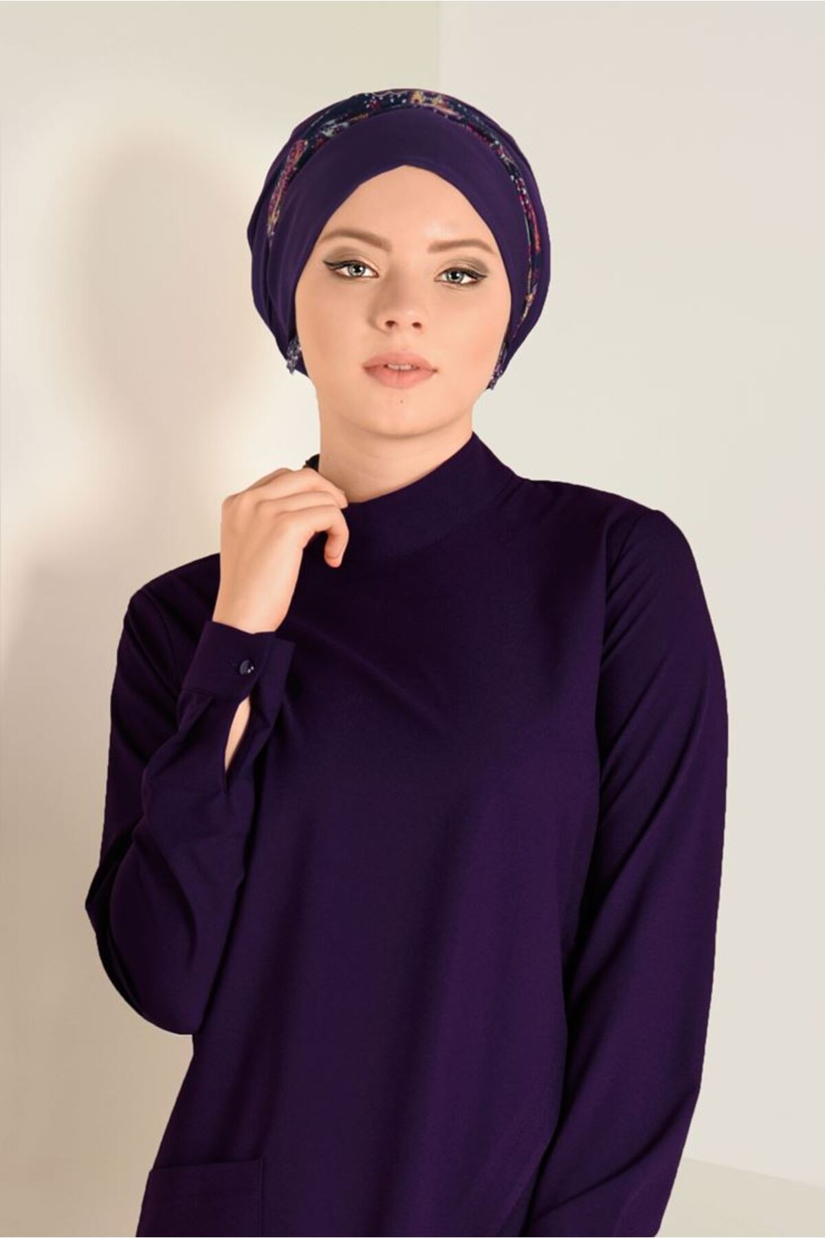 تونیک زنانه راسته آستین بلند | آلوینا Alvina 19KTNK004709
